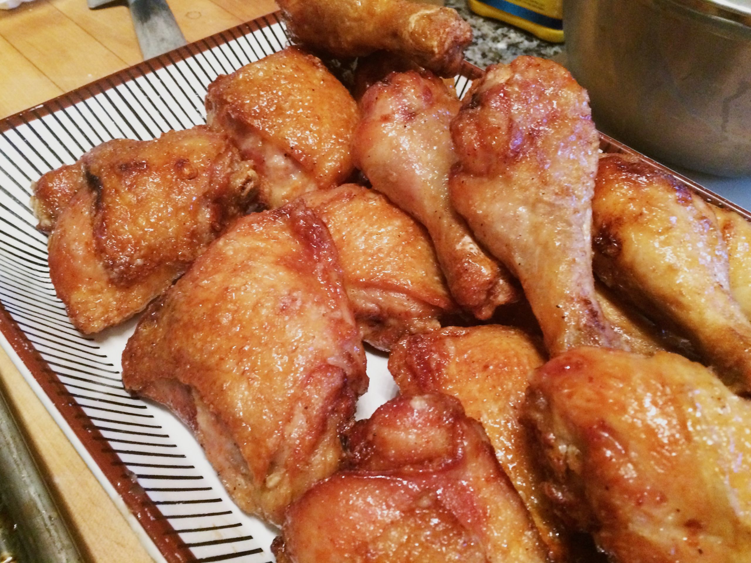 Sriracha Maple Fried Chicken combines crispy fried chicken with a sticky, spicy-sweet glaze that’s irresistible. Perfect on its own or piled high on waffles.