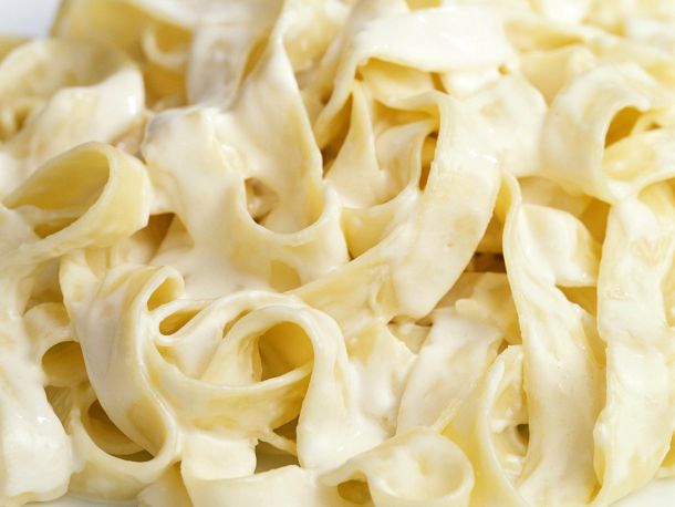 The Best Fettuccine Alfredo but only if you serve it right away. For the best results warm the bowls before serving the Fettuccine Alfredo.