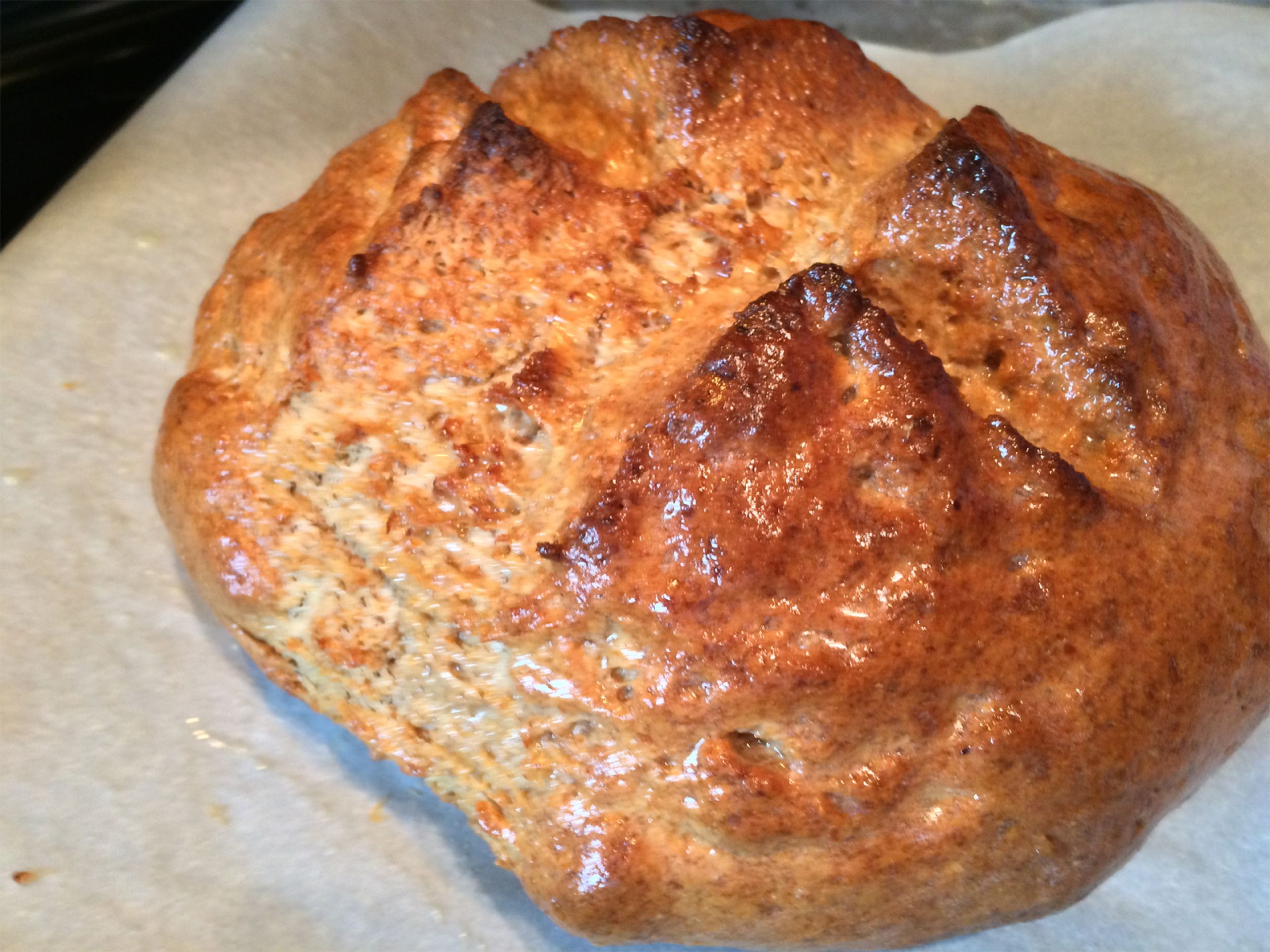 Dutch Oven Soda Bread - Soda Bread too good not to make today! This bread is the perfect companion for an open faced corned beef sandwich