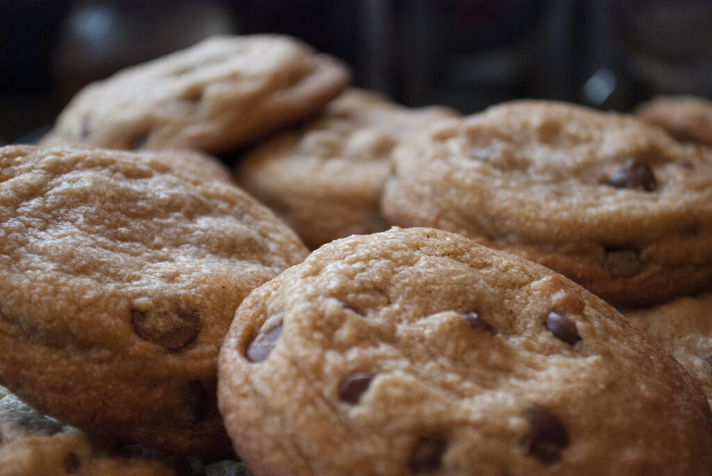 Eric’s Perfect Chocolate Chip Cookie These cookies benefit from a bourbon based vanilla extract. Make sure not to burn the butter but take it right to that point for the best flavor.