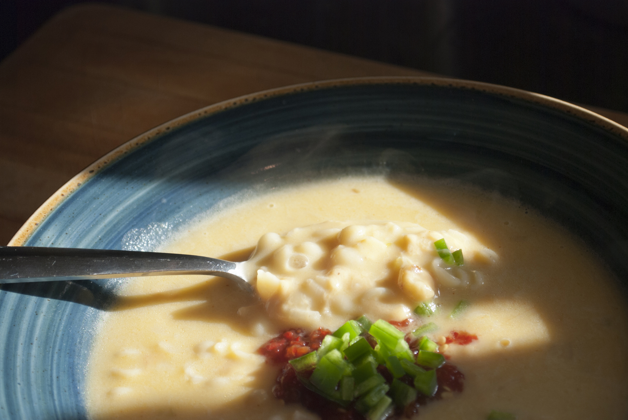 Mac and Cheese Soup This is a soup that kids love, Have fun with the pasta choice and pick one that they love.  Don't worry about the cayenne and wine they won't notice it unless its not there.