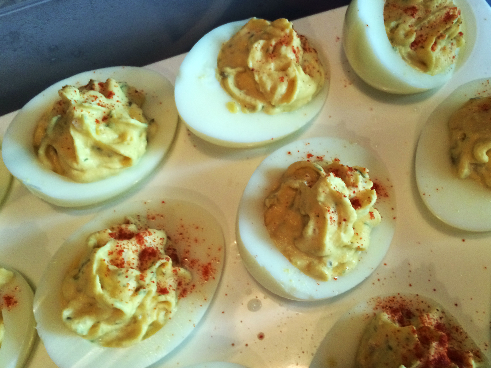 Eric's Best Deviled Eggs The crowd-pleaser that’s deceptively easy to make. Sure, you could use a spoon to fill them, but a piping bag makes you look way more impressive—and who doesn’t want to feel like a culinary artist?