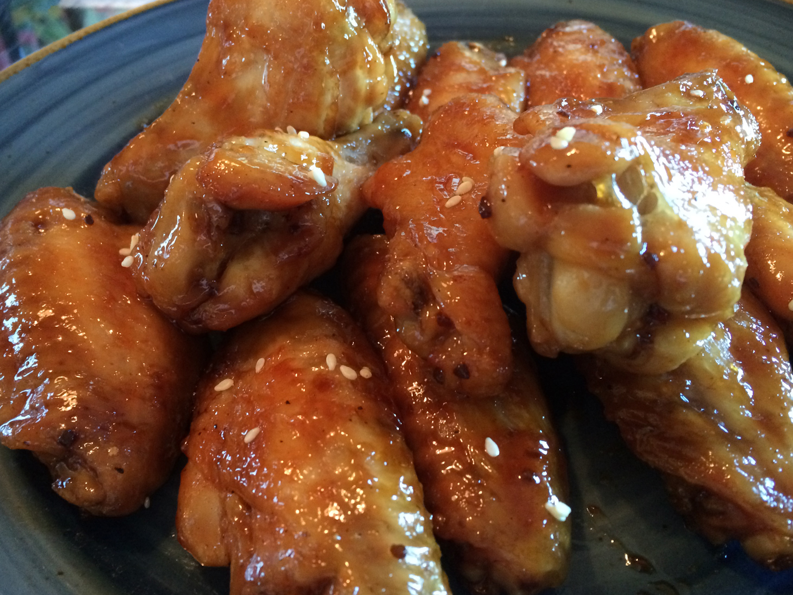 Garlic, Ginger and Wings....Oh MY! These wings are very flavorful and I have intentionally not used any measurements.  This one is about how you are feeling on the day you make it.  These flavors balance so well you likely can't go wrong.